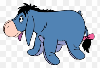 Eeyore Smiling Side View Sitting Down Looking - Winnie The Pooh Eeyore Side View Png,Eeyore Png