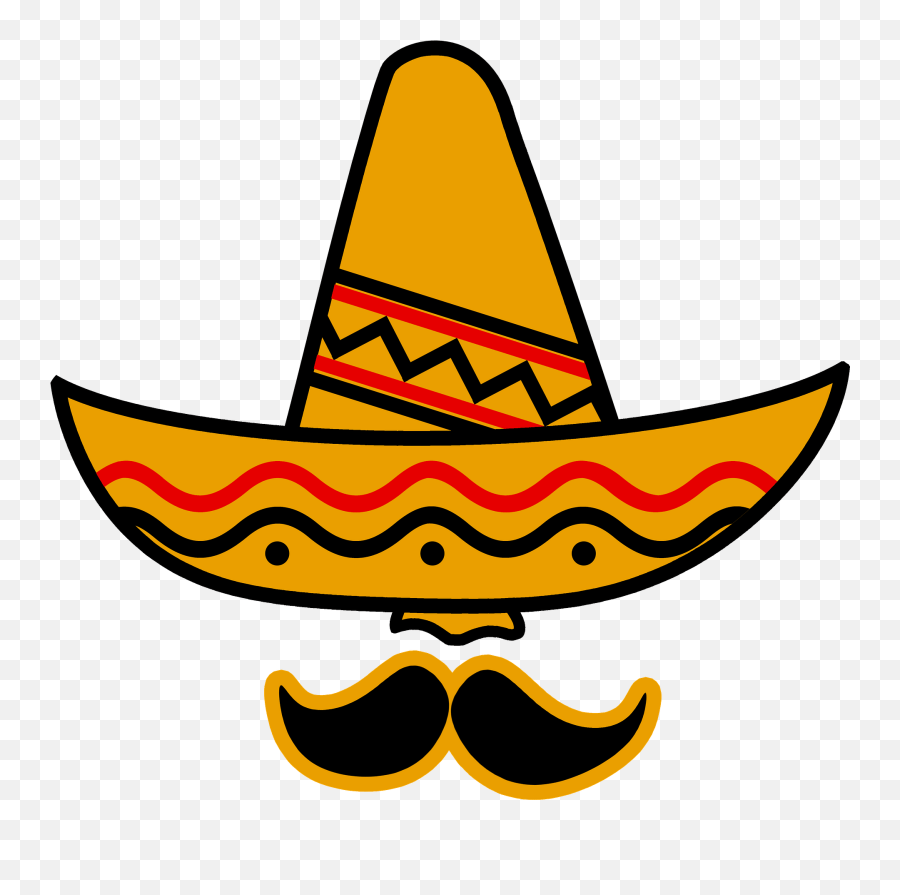Sombrero And Mustache Clipart - Sombrero Png,Sombrero Png