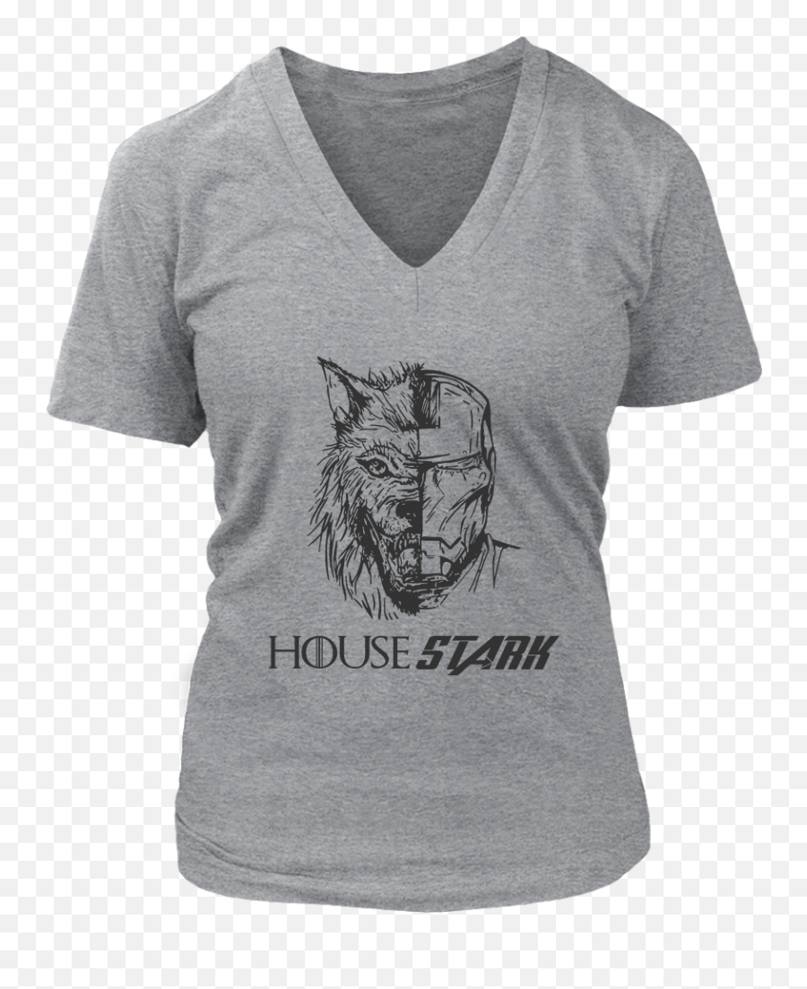 Direwolf Iron Man Mash Up - Game Of Thrones Tony Stark Womens Photographer T Shirt Png,House Stark Logo