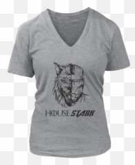 Direwolf Iron Man Mash Up - Game Of Thrones Tony Stark Womens Photographer T Shirt Png,House Stark Logo