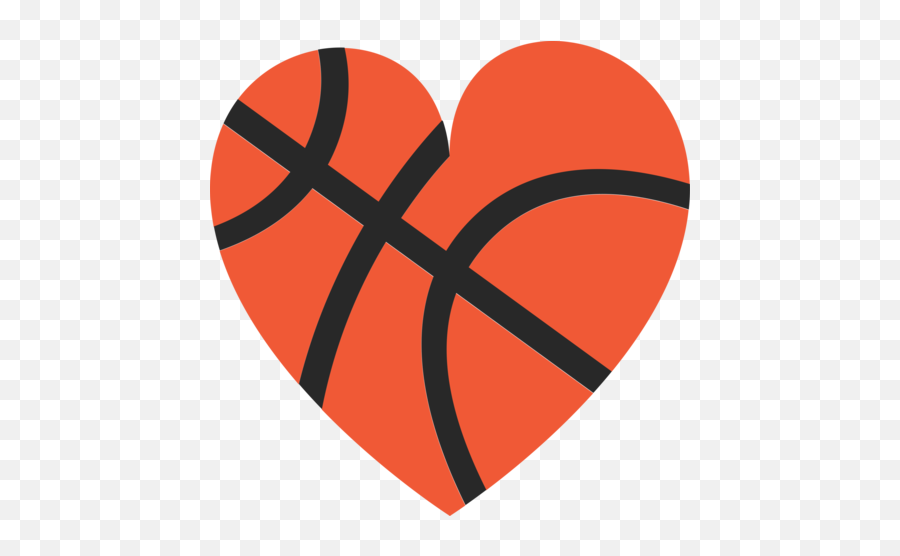 Download Heart Basketball Png - Basketball Heart Png Full Tiananmen,Orange Heart Png