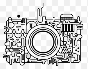 Camara - Artsy Camera Apple Macbook Laptop Vinyl Sticker De Fotos Abstracta png