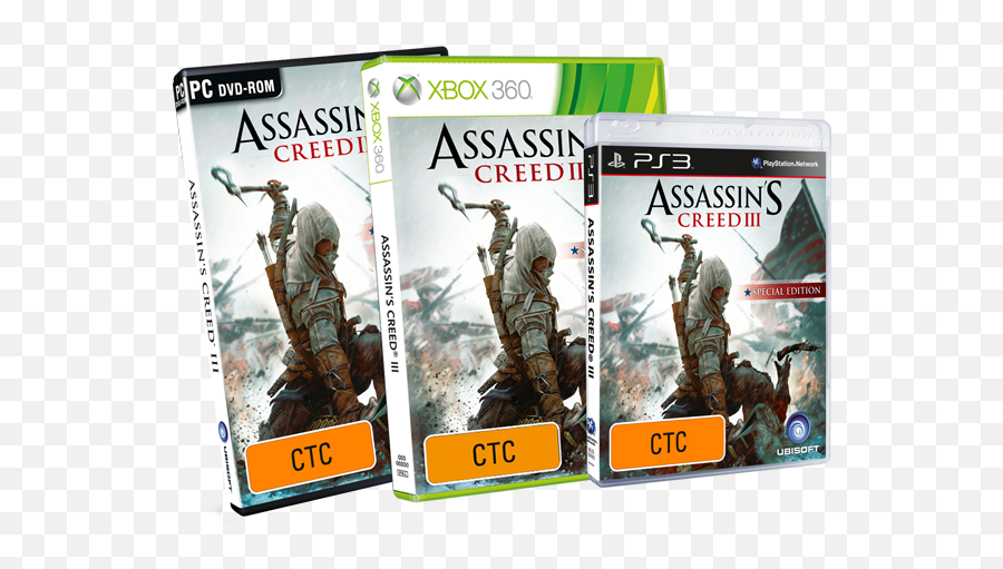 Collectoru0027s Editions - Assassinu0027s Creed 3 Wiki Guide Ign Creed 3 Cover Png,Assassin's Creed Templar Logo