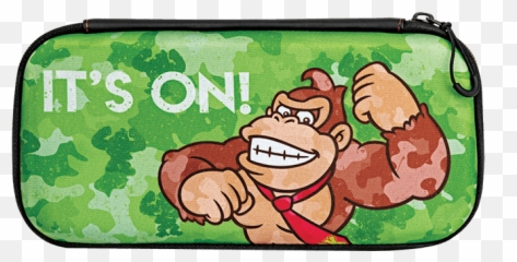 Three Pdp Nintendo Switch Carrying Cases Gamesreviewscom - Donkey Kong png