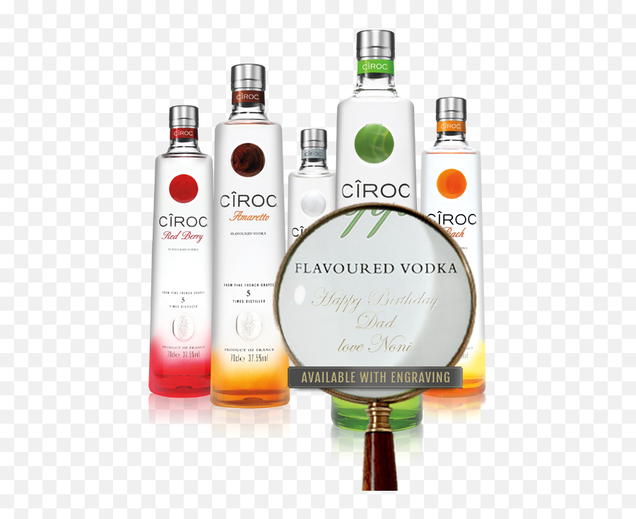 Download Hd Available With Engraving - Ciroc Amaretto Ciroc Vodka Png,Ciroc Png