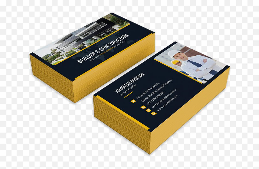 Premium Edge Painted Business Cards 4over4com - Horizontal Png,Facebook Icon For Business Card