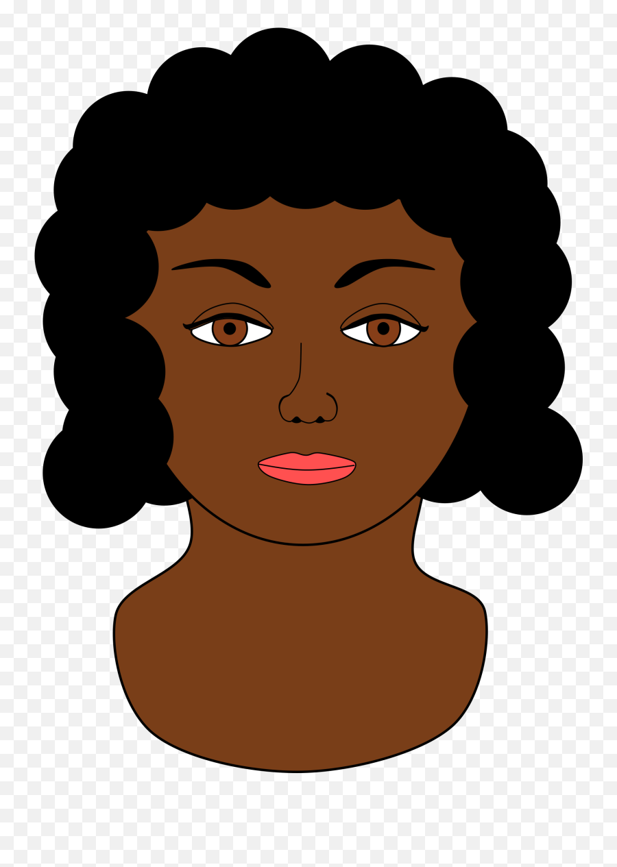 Clip Art Lady S Face Big - Black Woman Face Clipart Png Black Woman Face Clipart,Woman Face Png