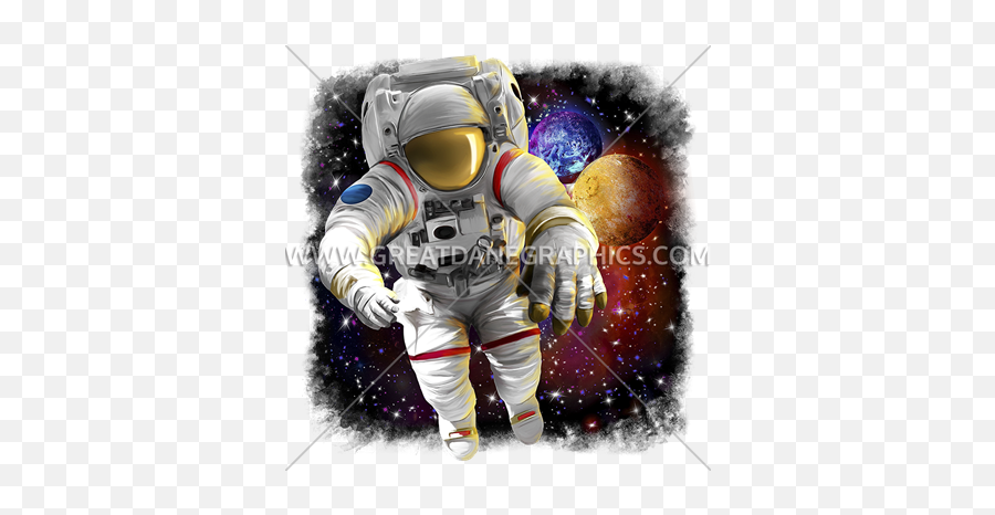 Astronaut In Space Production Ready Artwork For T - Shirt Outer Space Png,Astronaut Transparent