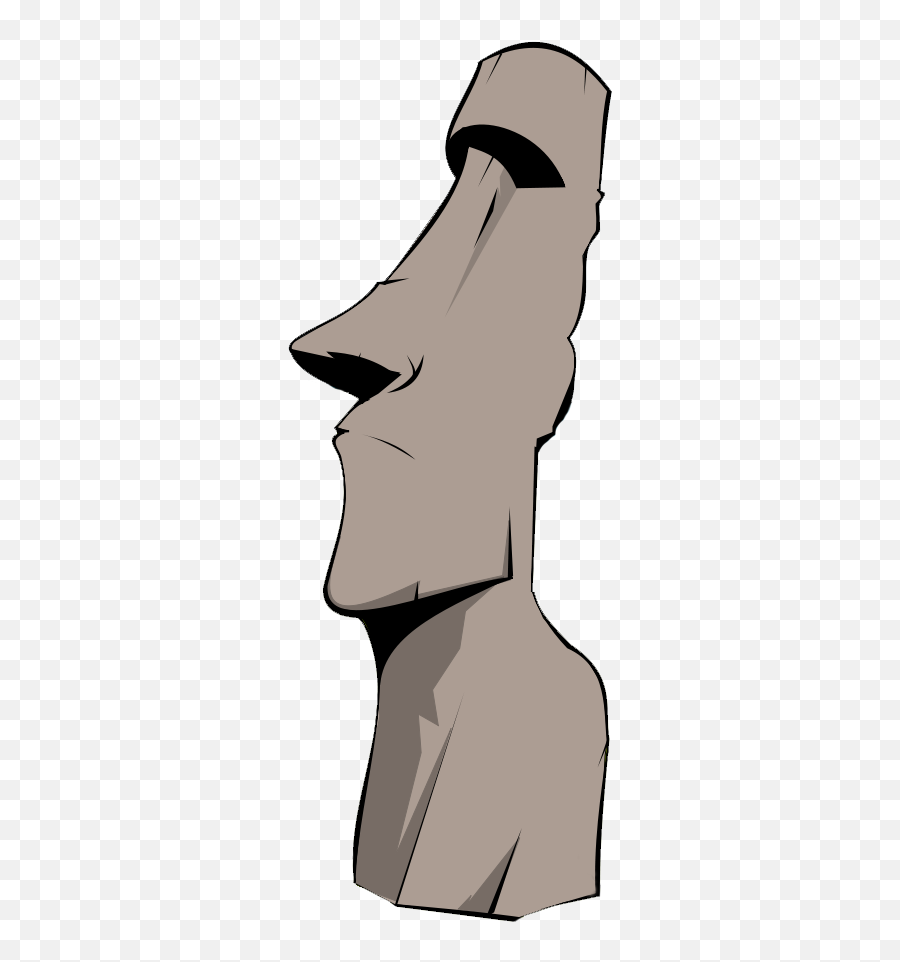 Moai Rapa Iti Nui People Standing Shoulder For Easter - Cartoon Png,Easter Transparent