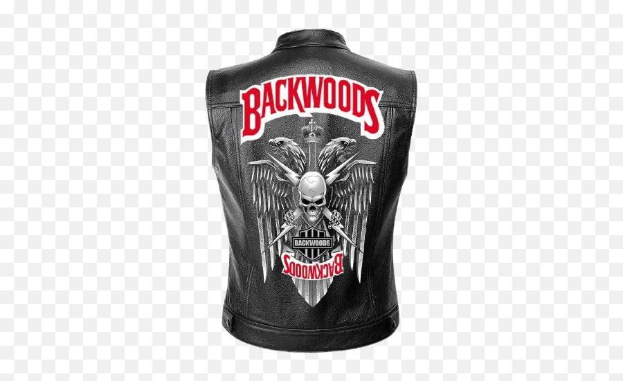 Skull Leather Jacker - Backwoods Honey Bourbon Png,Icon Search And Destroy Vest