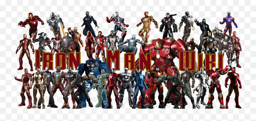 All Iron Man Suits - All Iron Man Suit Png,Avengers Transparent