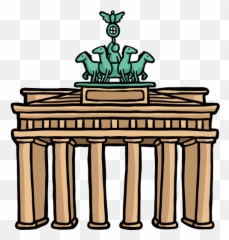 Brandenburg Gate - Brandenburg Gate Drawing Png,Tor Icon Png