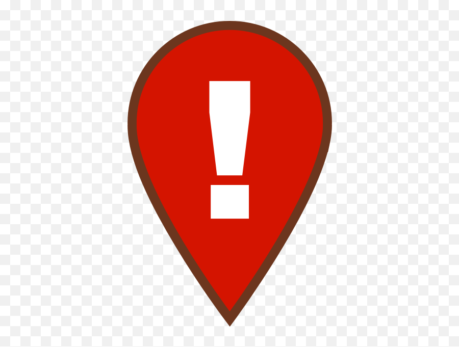 Map Warning Icon - Map Exclamation Symbol Png,Small Map Icon