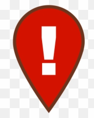 Map Warning Icon - Exclamation Symbol Png