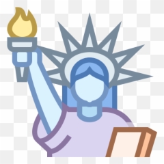 Statue Of Liberty Icon In Office Style - Uv Light Sign png