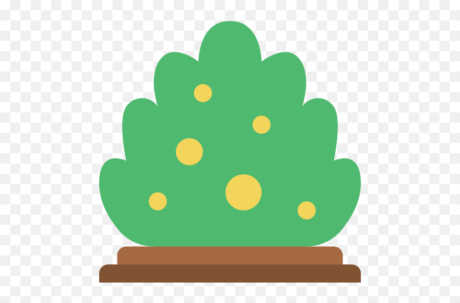 Bush - Free Nature Icons Dot Png,Shrub Icon