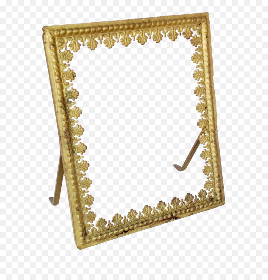 Download Golden Mirror Frame Png Image Background - Easel Gold No Background,Gold Picture Frame Png