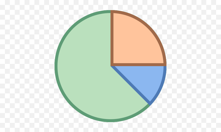Pie Chart Icon In Office Style - Doughnut Chart Excel Icon Png,Pie Chart Icon Png