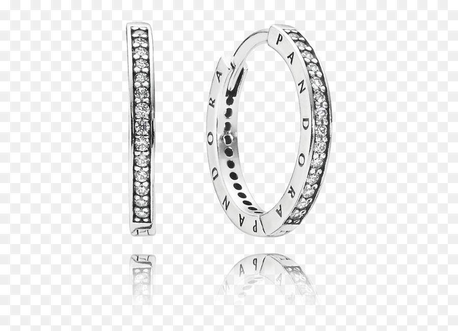 Sparkle And Pandora Logo Hoop Earrings In 2022 - Pandora Silver Hoop Earrings Png,Pandora Icon