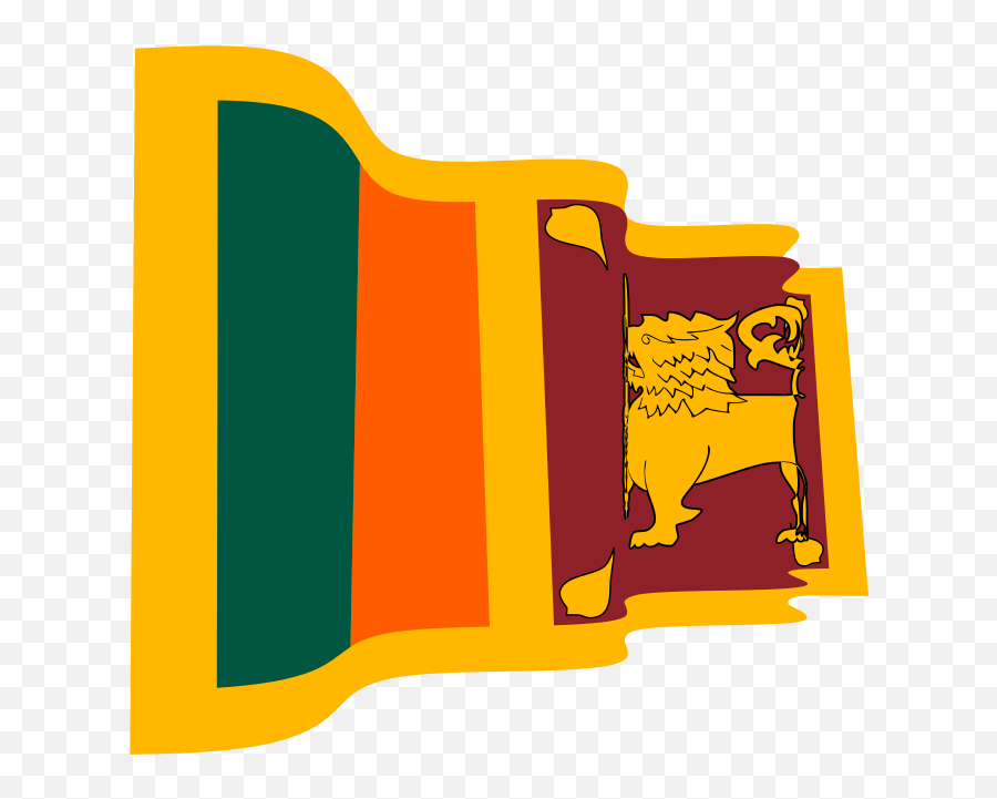 Waving National Flag Of Sri Lanka - Openclipart Sri Lanka Png,Sri Lanka Icon