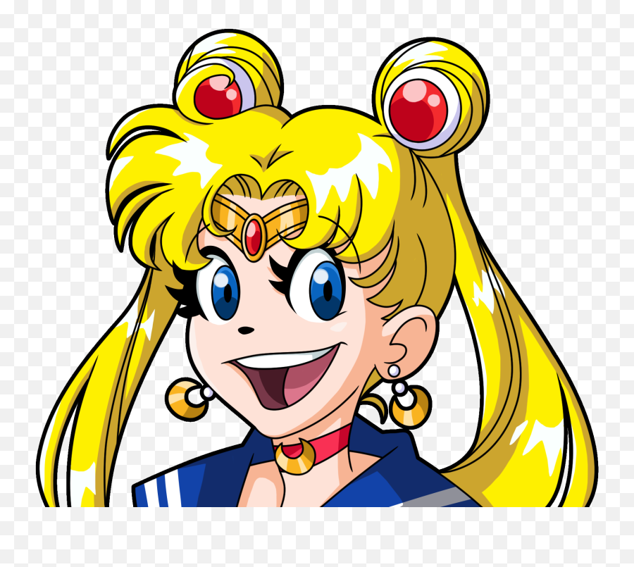 Dribbble - Sailormoonpng By Michele Manfredi Sailor Moon Cartoon Head,Sailor Moon Logo Png