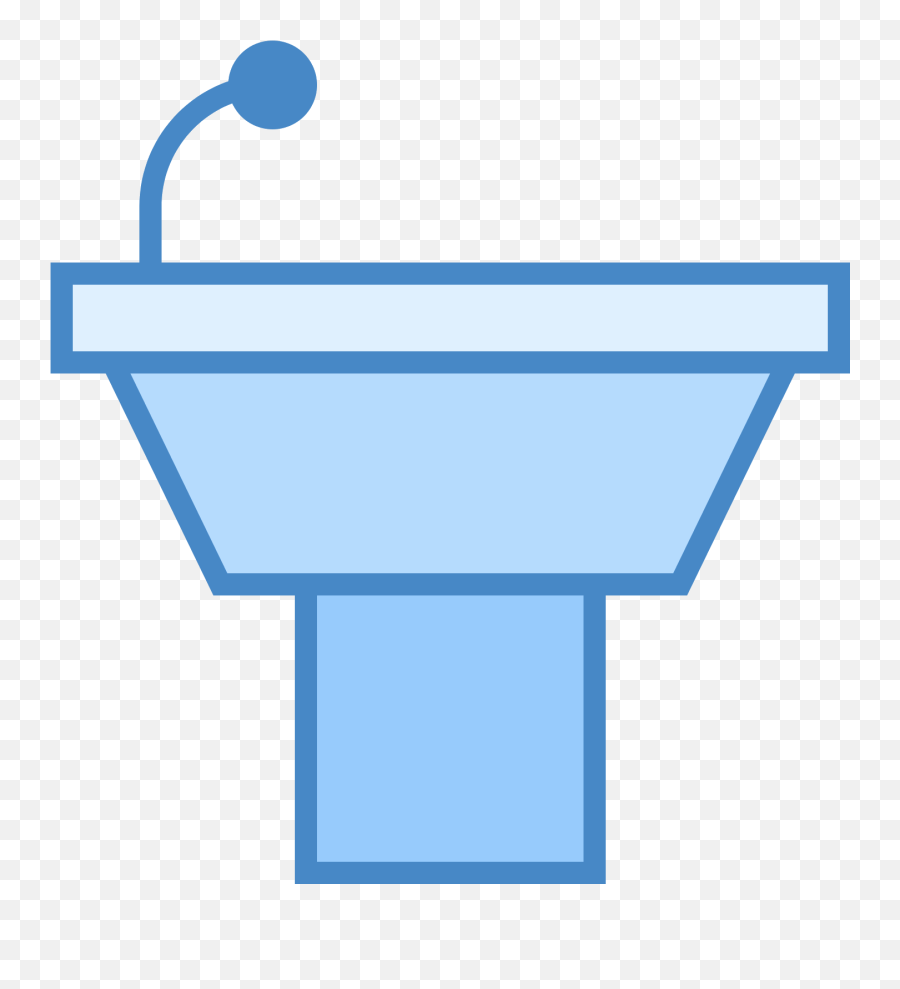 Download This Icon Represents A Podium Without Speaker Png Bathroom Sink