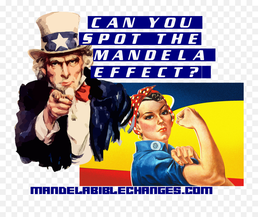 Uncle Sam U0026 Rosie Riveter Changed By The Mandela Effect - Uncle Sam United States Png,Uncle Sam Png