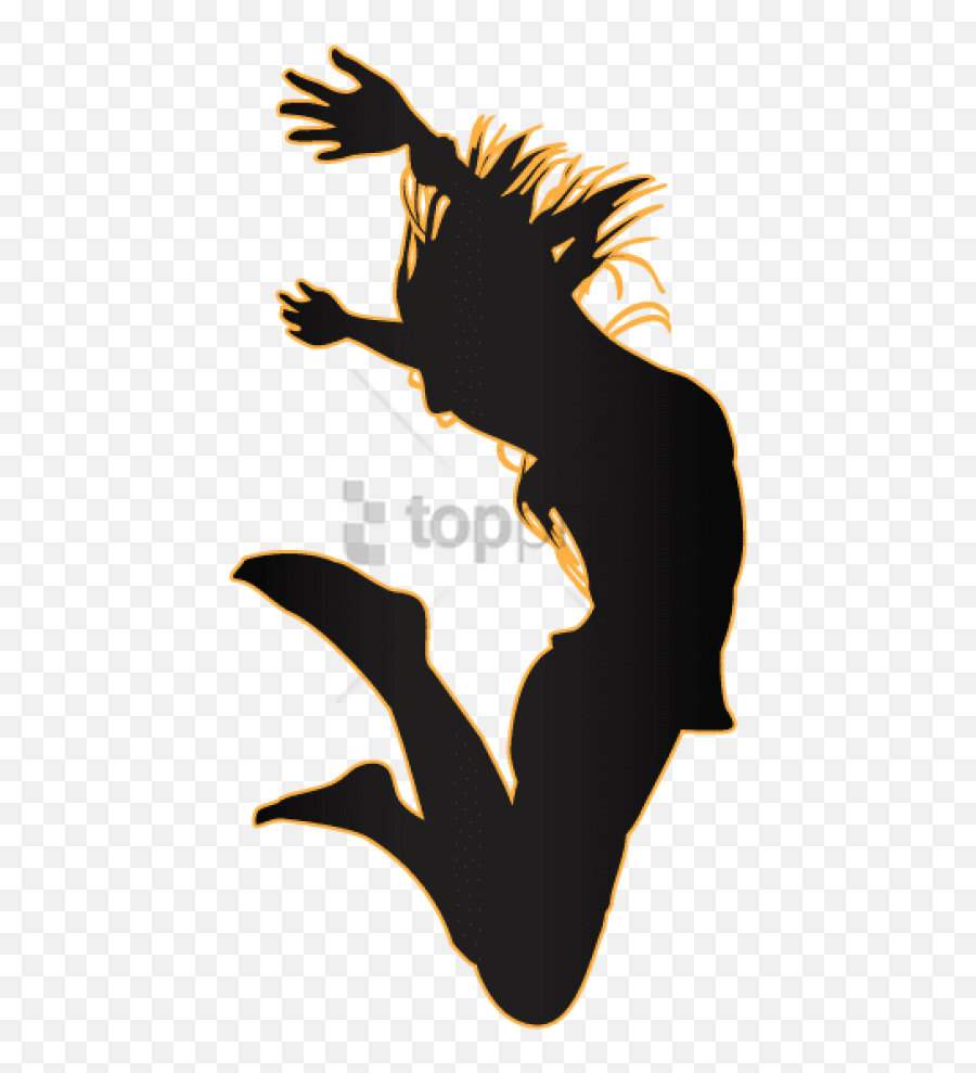 Download Free Png Jumping Girl Silhouette Image With - Jumping Girl Siluet Png,Girl Silhouette Png