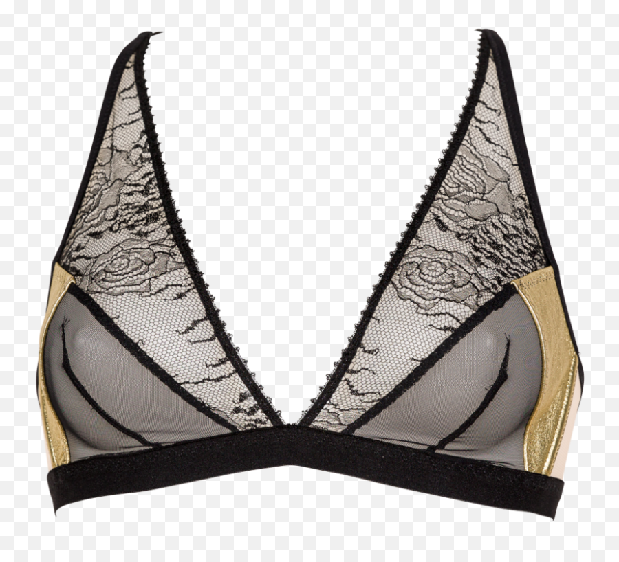 Triangle Bra Rosa Gold Judith Lingerie Png