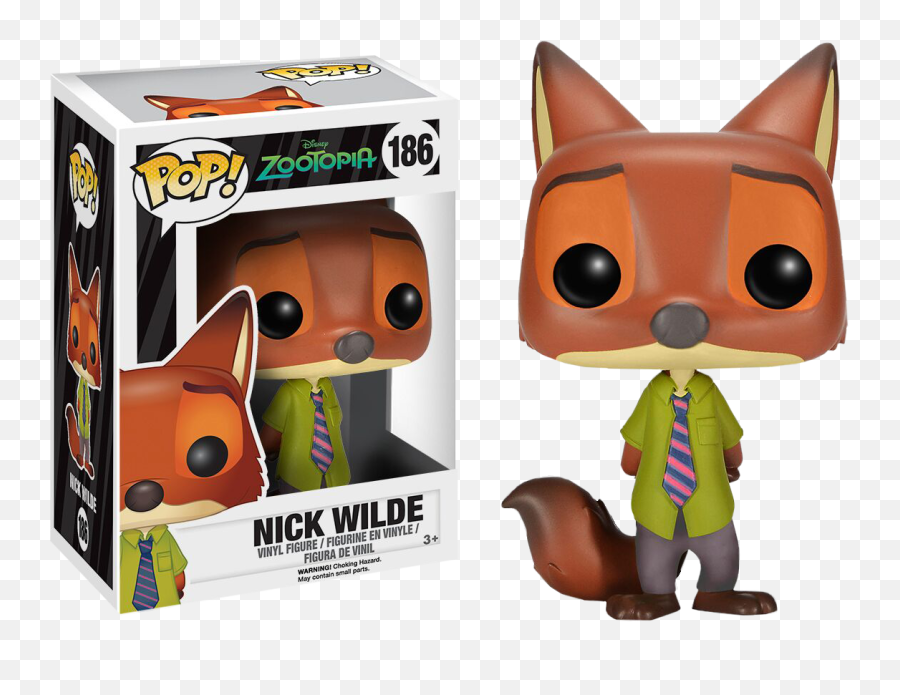 Zootopia Funko Pop Nick Wilde - Nick Wilde Funko Pop Png,Zootopia Png