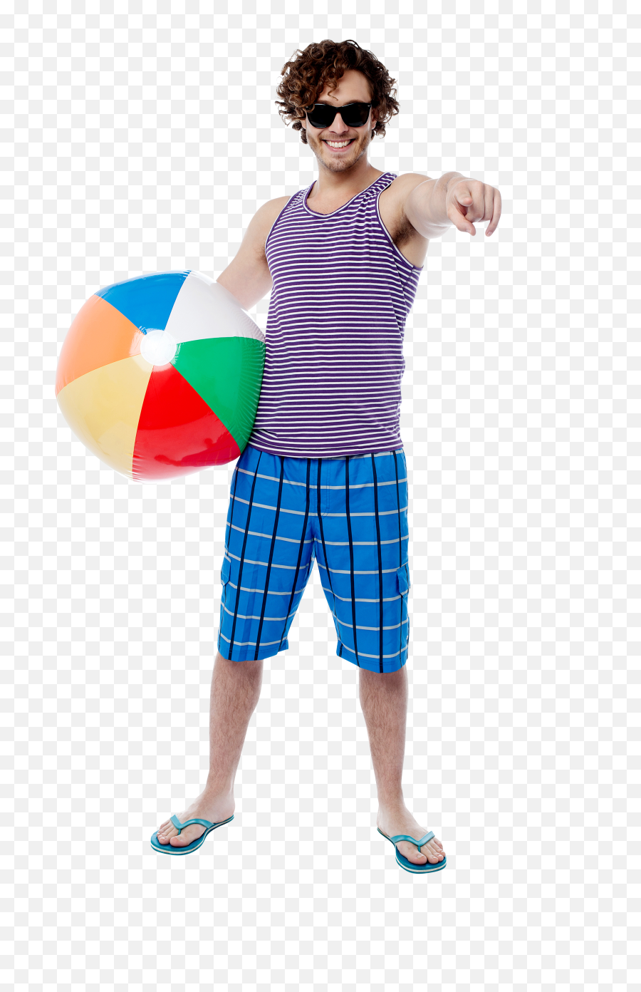 Download Men With Beach Ball Png Image - Guy Going To Beach Men Beach Png,Beach Png