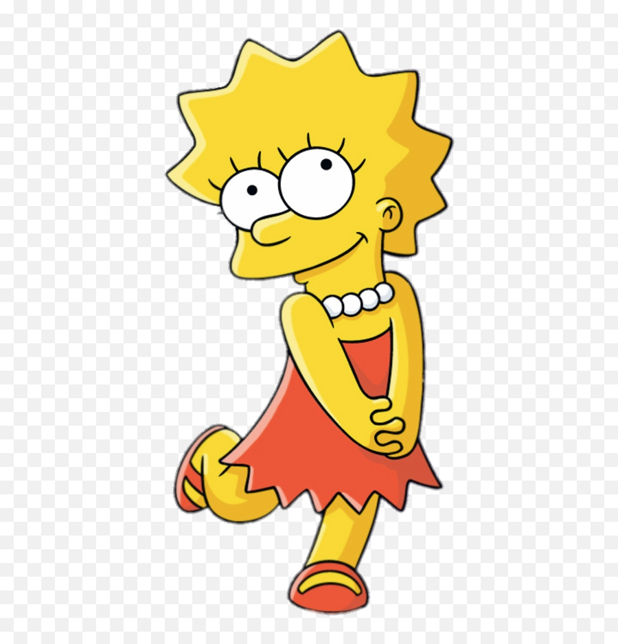 Transparent Cute Lisa Simpson Png Image - Lisa Simpson Transparent Background,The Simpsons Png