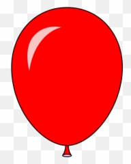 Balloon Transparent Png Clipart - 1 In A Red Circle
