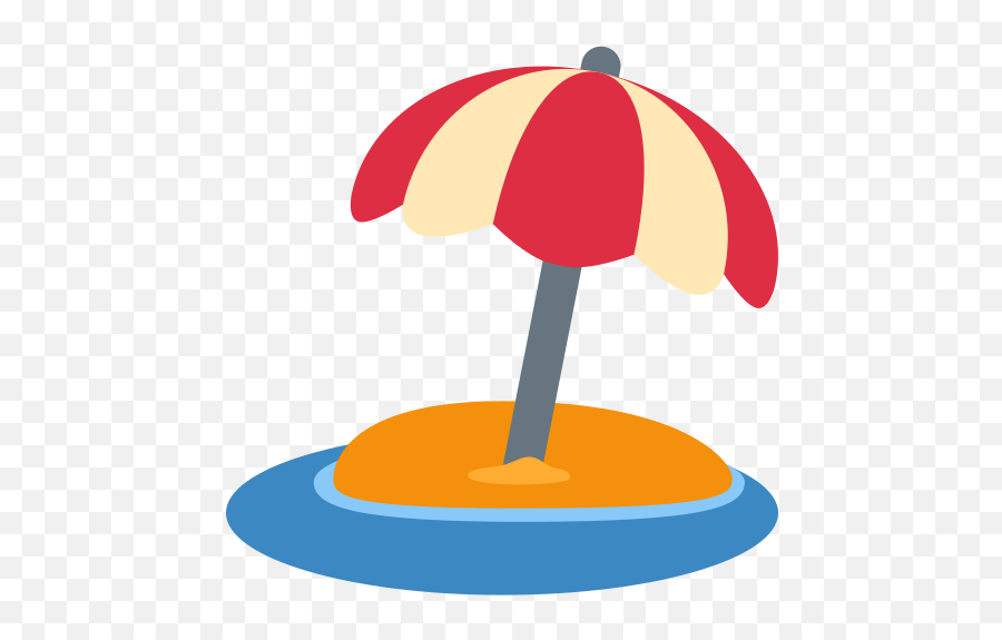 Beach With Umbrella Emoji Meaning Pictures From A - Beach Umbrella Emoji Png,Sunflower Emoji Transparent