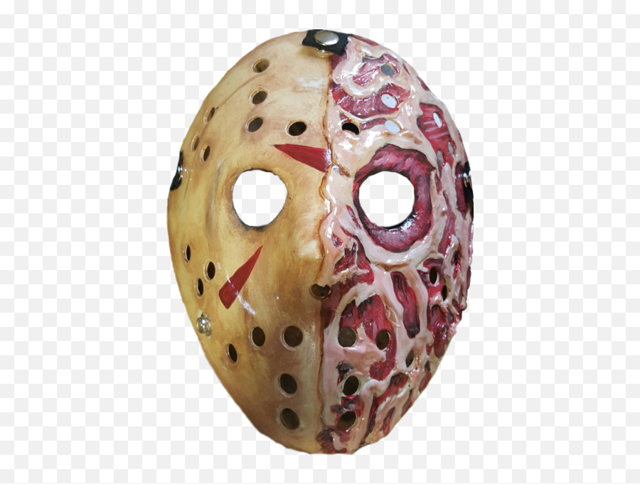 Jason X Freddy Krueger Split Mask - Freddy Krueger Mask Png,Freddy Krueger Png
