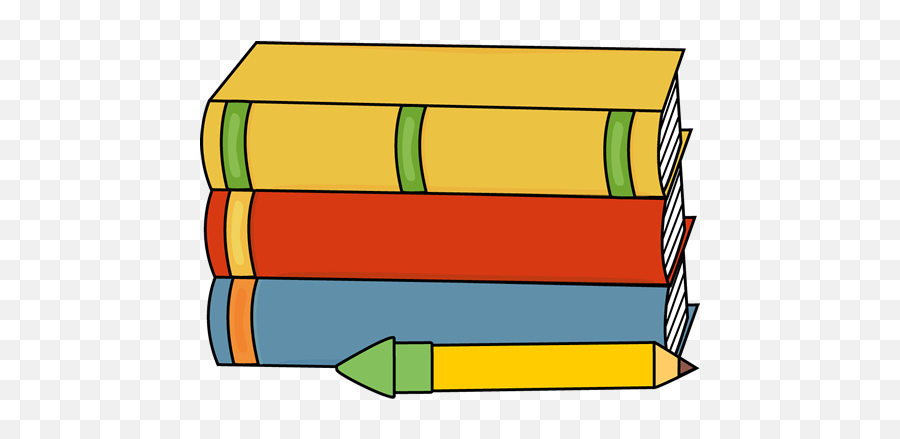 Stack Books Clipart And Pencil Clip Art - School Clipart Books Png,Book Clip Art Png