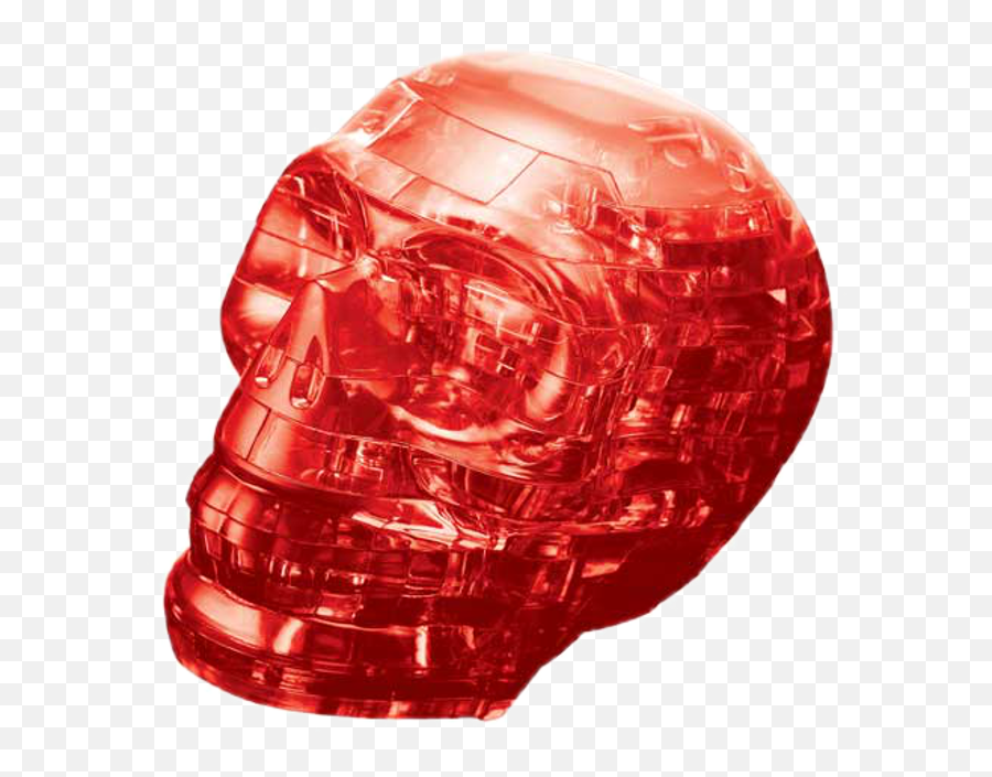 3d Crystal Puzzle - Skull Red More Puzzles Puzzle 3d Crystal Puzzle Red Skull Png,3d Skull Png