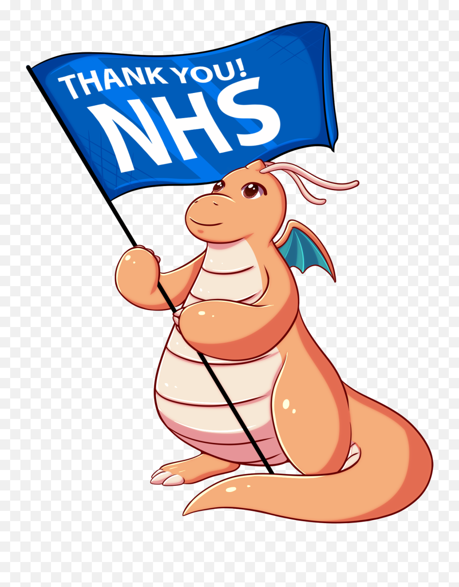 Thank You Nhs Dragonite By Thisbug - Imgur Cartoon Png,Dragonite Png