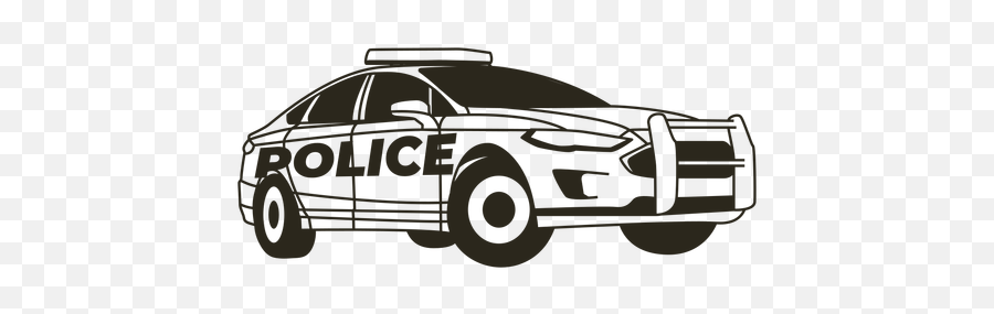 Police Car Lights Modern Right Stroke - Automotive Decal Png,Police Lights Png