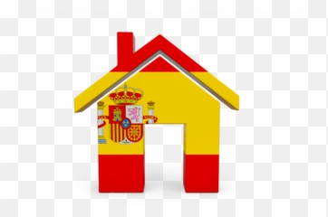 Illustration Of Flag Spain - House Clipart png