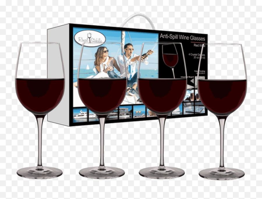 Anti Spill Wine Glasses Royal Stabilis No More Spills - Wine Glass Png,Wine Glasses Png