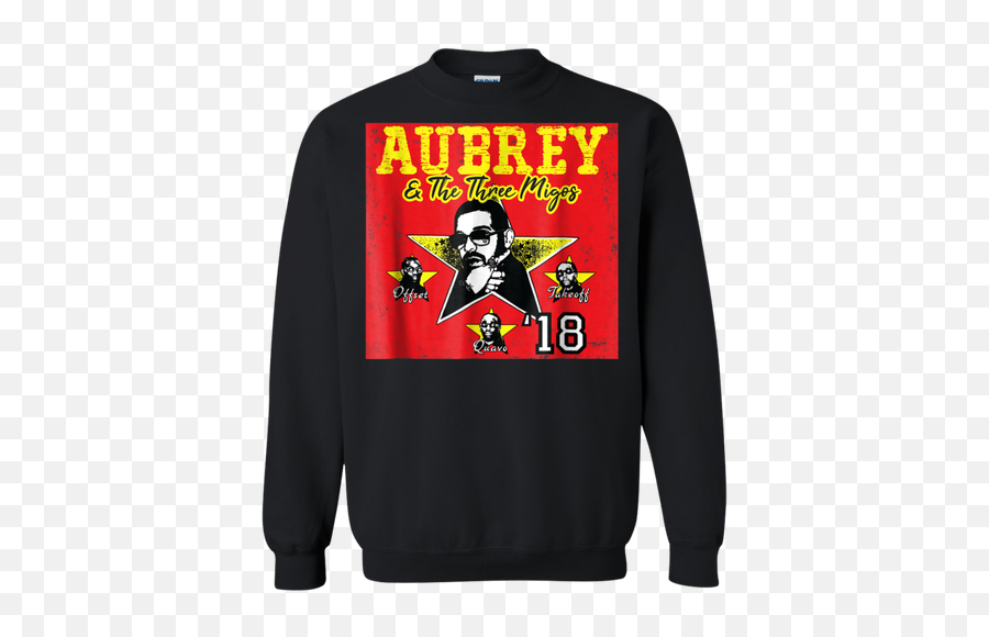 Aubrey U0026 The Three Migos Offset Quavo Takeoff G180 Gildan - Sasuke Naruto Hoodie Png,Migos Png