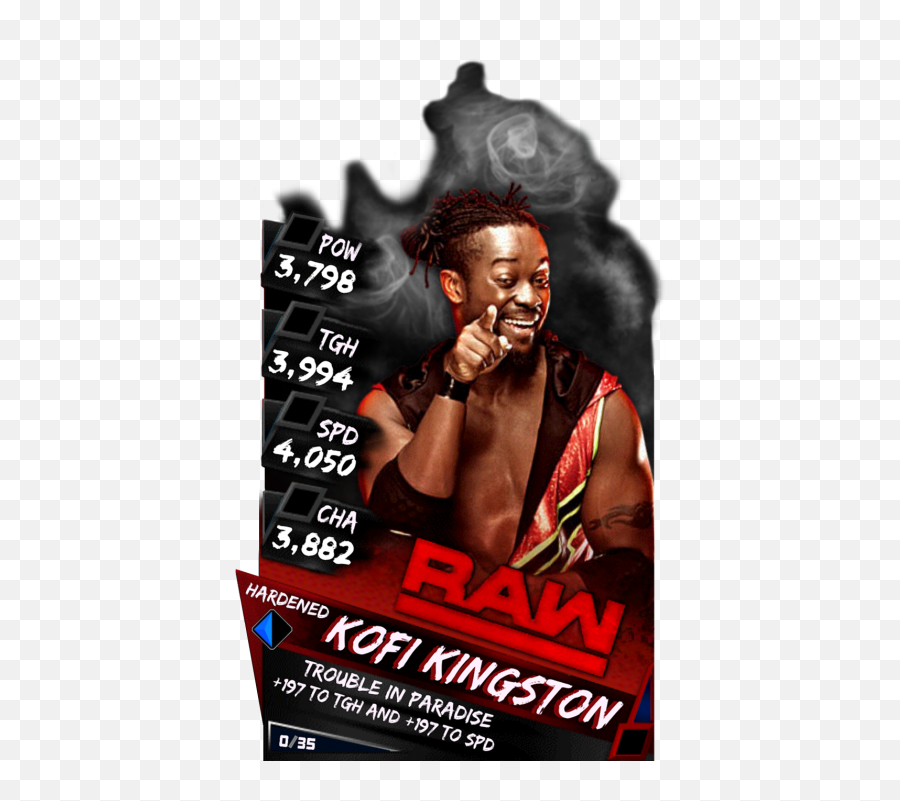 Kofi Kingston - Wwe Supercard Season 1 Debut Wwe Wwe Raw Super Card Png,Kofi Kingston Png