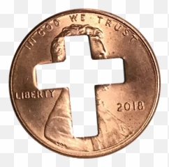 500 Cross Pennies For - Solid Png,Penny Png