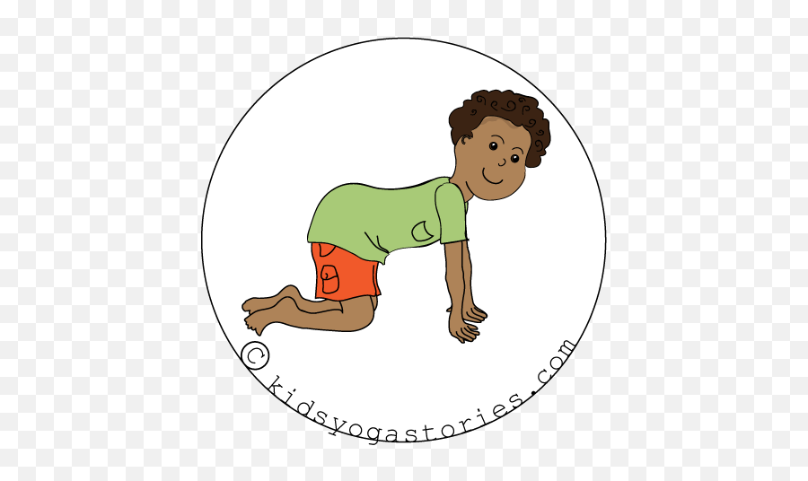 Kid Walking Png - Cow Pose Yoga Clip Art,Kids Walking Png