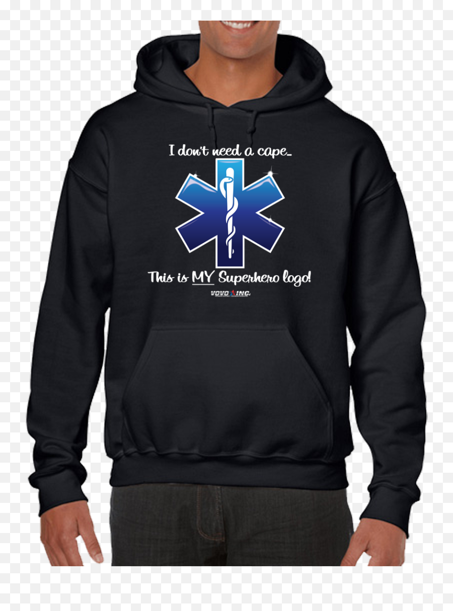 Download I Donu0027t Need A Cape Superhero Emt Ems Star Of Life - Rick And Morty Logo Hoodie Png,Star Of Life Logo