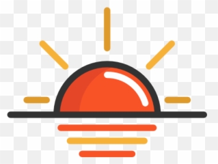 Nature Sea Landscape Dusk Sun Weather Travel Sunset Icon - Sun Set Icon Png