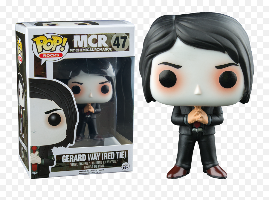 Funko Gerard Way Red Tie Vinyl - Gerard Way Red Tie Funko Pop Png,My Chemical Romance Transparent