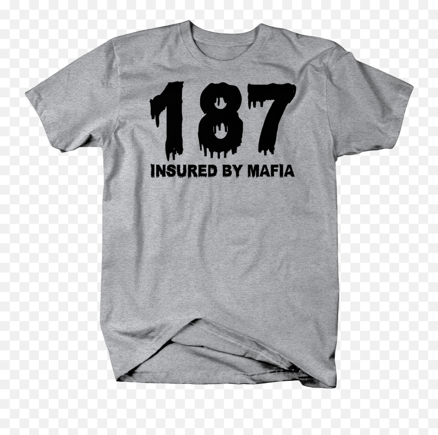 187 Insured By Mafia Dripping Blood Tshirt Ebay - Kanye West Funny T Shirts Png,Transparent Lucky Luciano
