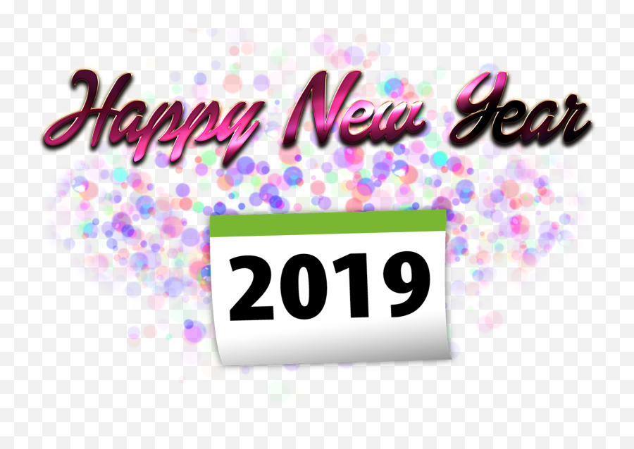 Happy New Year 2019 Png Free Pic Transparent Background